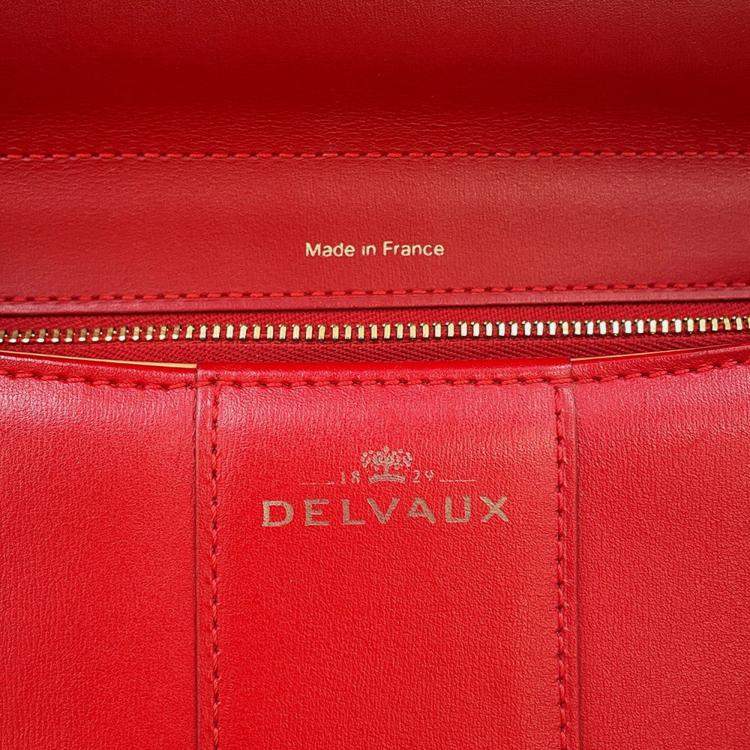 Pre Owned Delvaux Brillon Lipstick Box Calf Leatherleather Size Mm