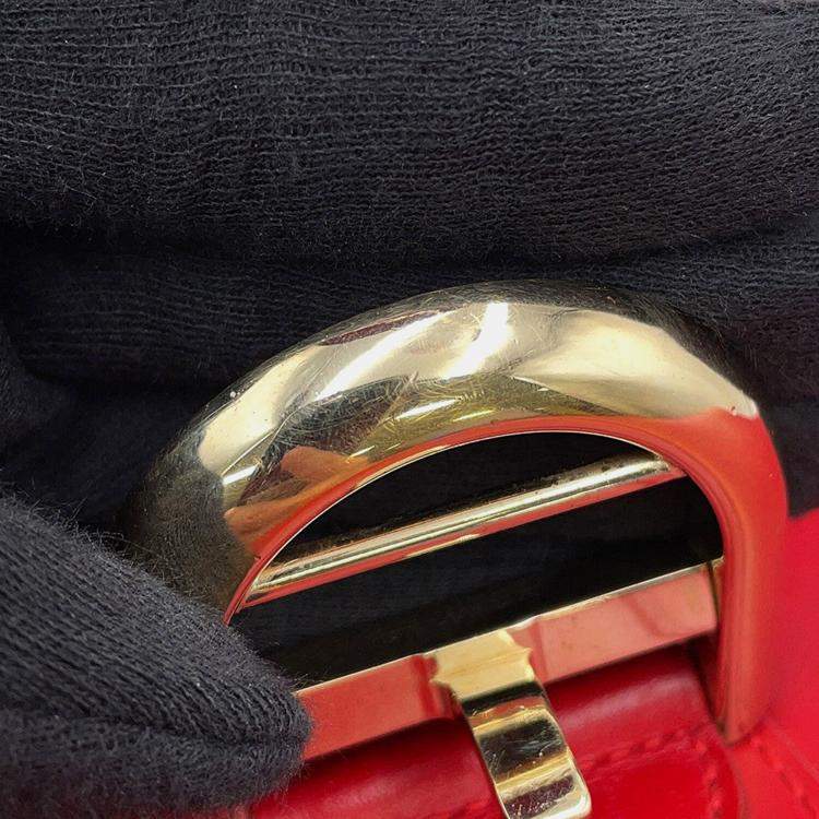 Pre Owned Delvaux Brillon Lipstick Box Calf Leatherleather Size Mm