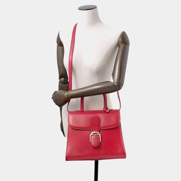 Pre Owned Delvaux Brillon Lipstick Box Calf Leatherleather Size Mm