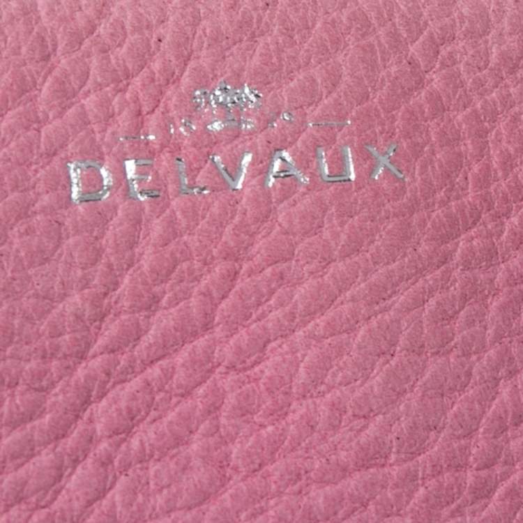 Pre Owned Devlaux Pink Leather Flap Shoulder Bag