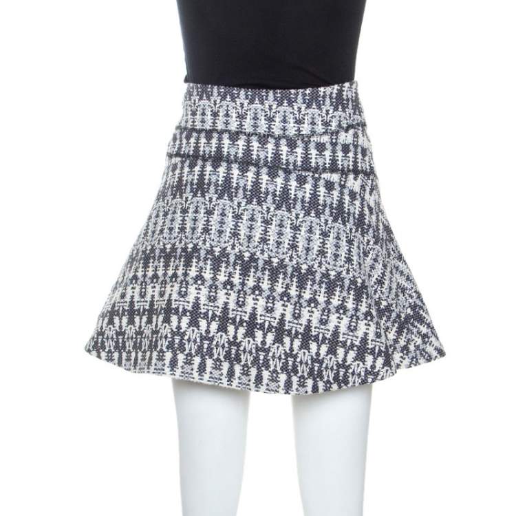 Pre Owned Derek Lam 10 Crosby Multicolor Knit Mini Skirt M