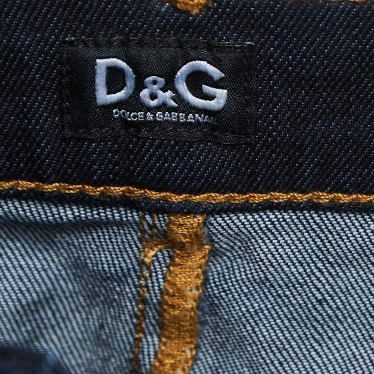 Pre Owned D&G Blue Denim Skirt S