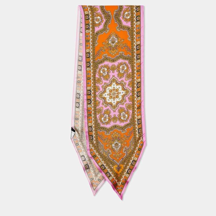 Pre Owned D&G Multicolour Paisley Print Silk Stole