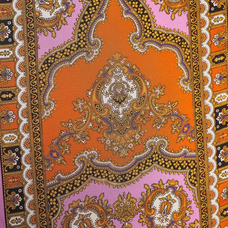 Pre Owned D&G Multicolour Paisley Print Silk Stole