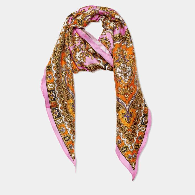 D&G Multicolour Paisley Print Silk Stole D&G | TLC