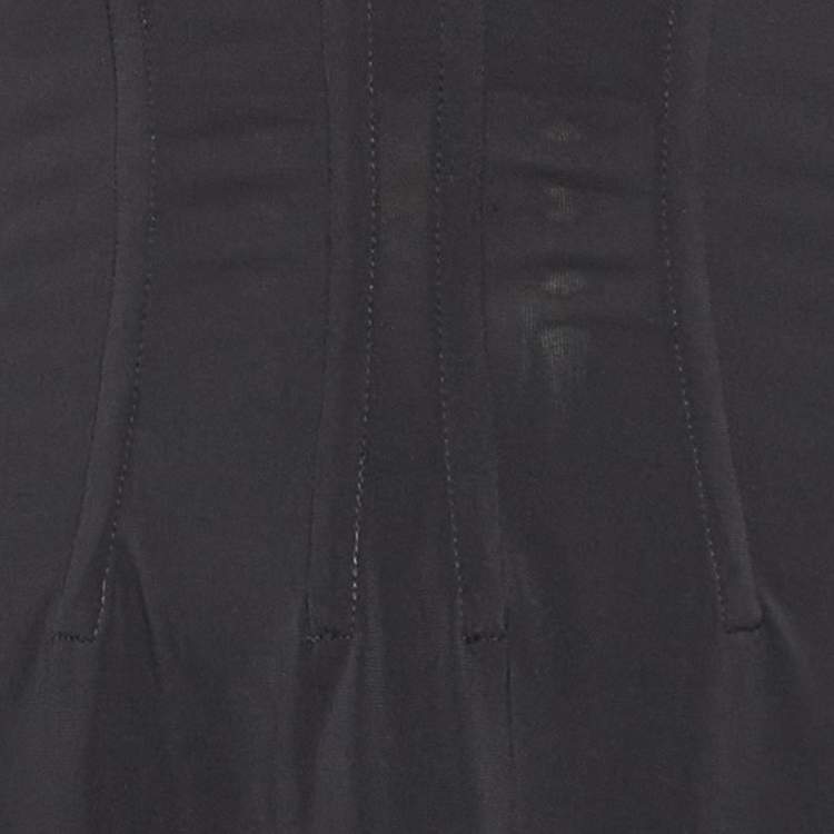 Pre Owned D&G Vintage Black Jersey Flared Short Dress S