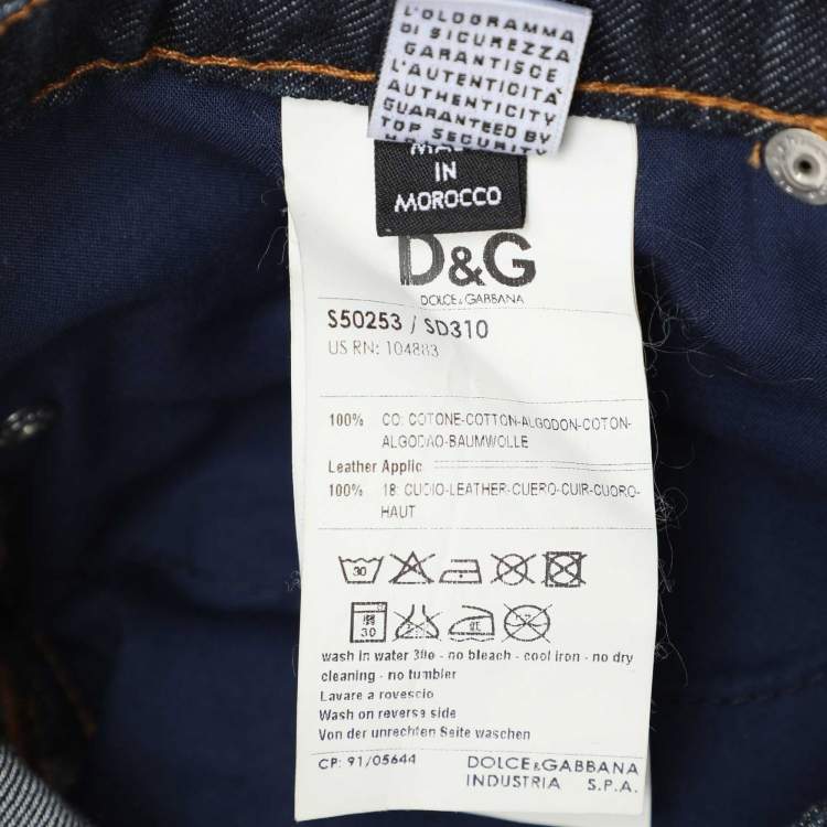 Pre Owned D&G Blue Denim Slimmy Jeans M