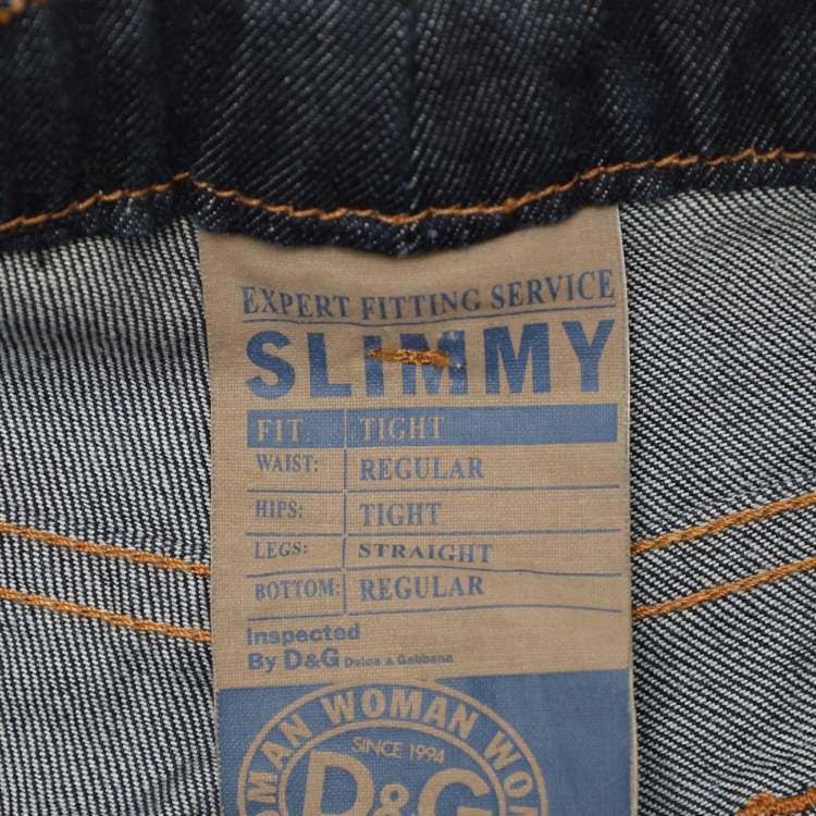 Pre Owned D&G Blue Denim Slimmy Jeans M
