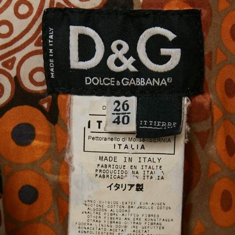 Pre Owned D&G Blue Denim Button Front Jacket S