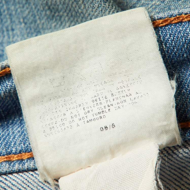 Pre Owned D&G Blue Washed Denim Straight Fit Jeans S/Waist 30"