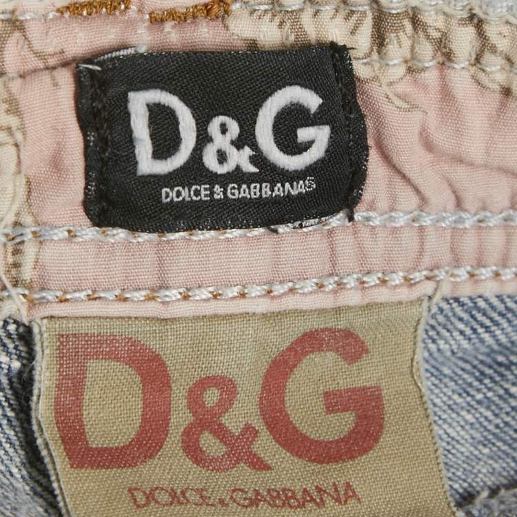 Pre Owned D&G Blue Denim Boot Cut Jeans S Waist 26"