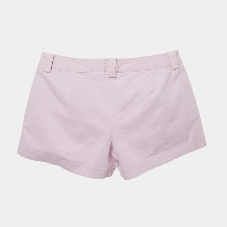 Pre Owned D&G Purple Cotton Shorts XS Waist 26"