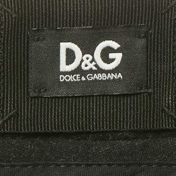 Pre Owned D&G Black Viscose Blend Stretch Slim Fit Trousers S 