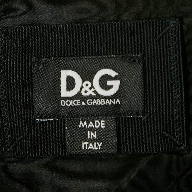 مملوكة مسبقًا D&G Black Silk Blend Strapless Mini Dress S