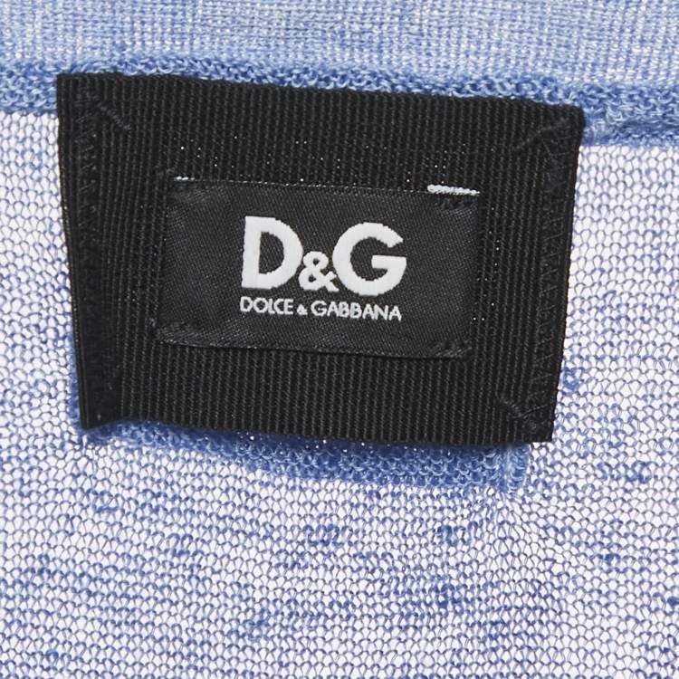 Pre Owned D&G Blue Ombre Knit Sleeveless Vest L