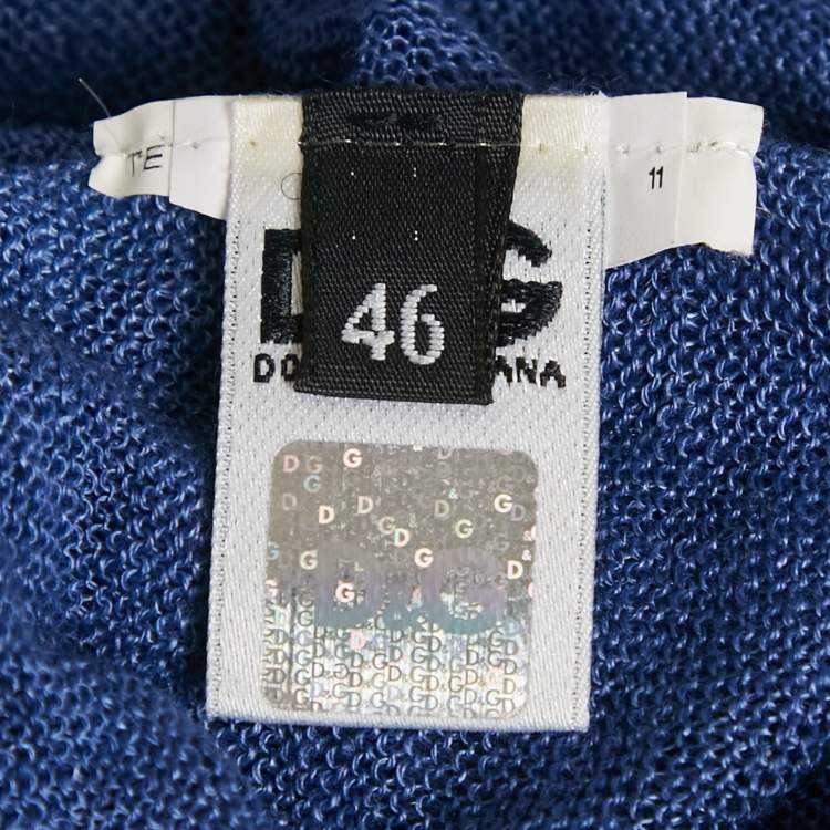 Pre Owned D&G Blue Ombre Knit Sleeveless Vest L