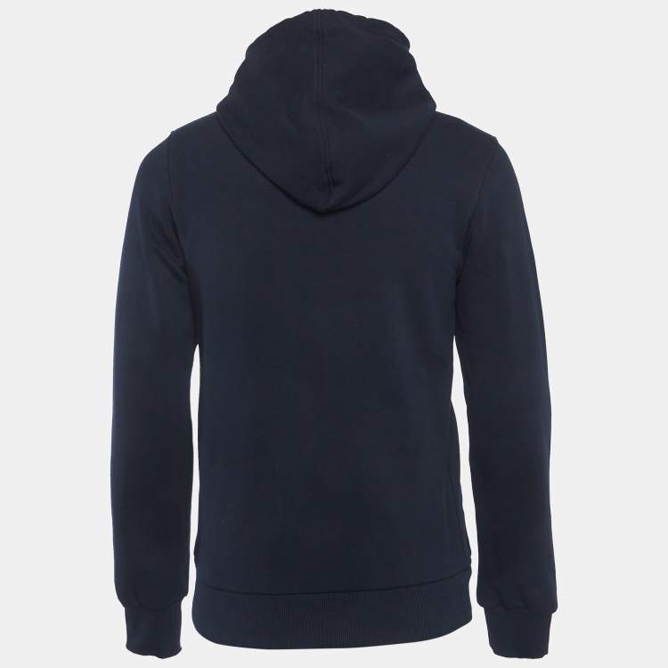 Pre Owned D&G Navy Blue Jersey "Change Your View" Hoodie L