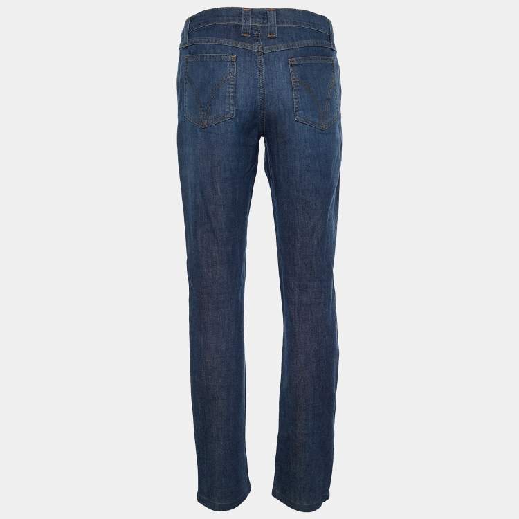 Pre Owned D&G Vintage Indigo Denim Straight Fit Jeans S