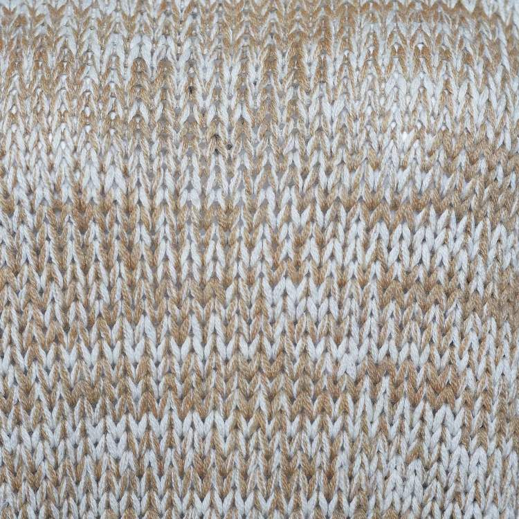 Pre Owned D&G Brown Argyle & Chunky Knit Turtleneck Sweater XL
