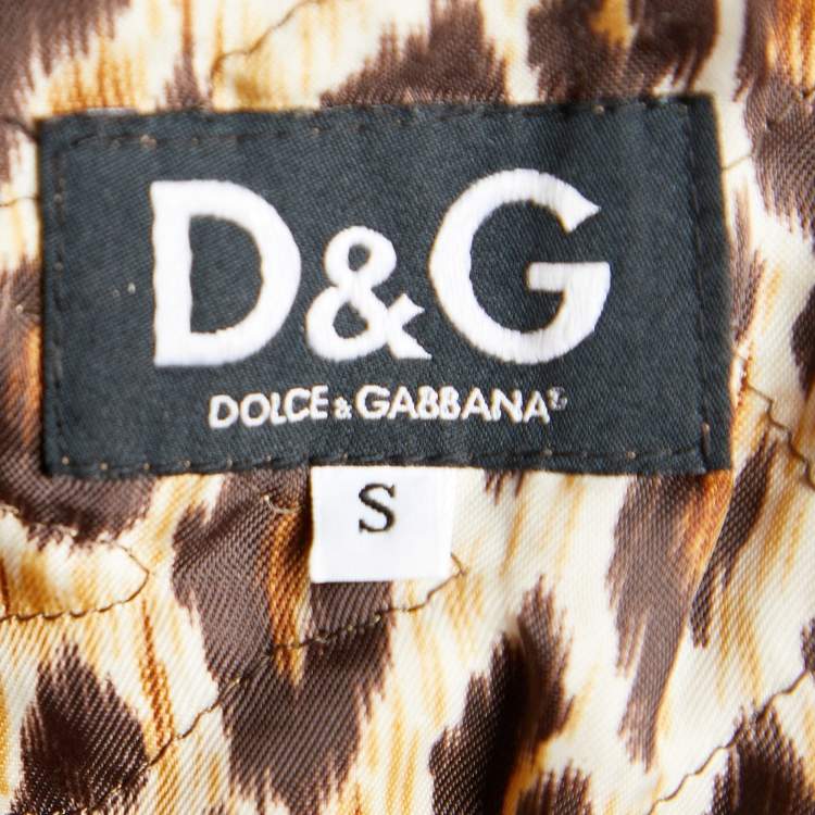 Pre Owned D&G Blue Denim Button Front Jacket S