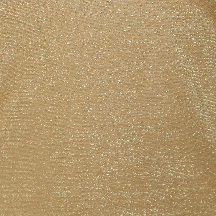 Pre Owned D&G Metallic Gold Lurex Top M