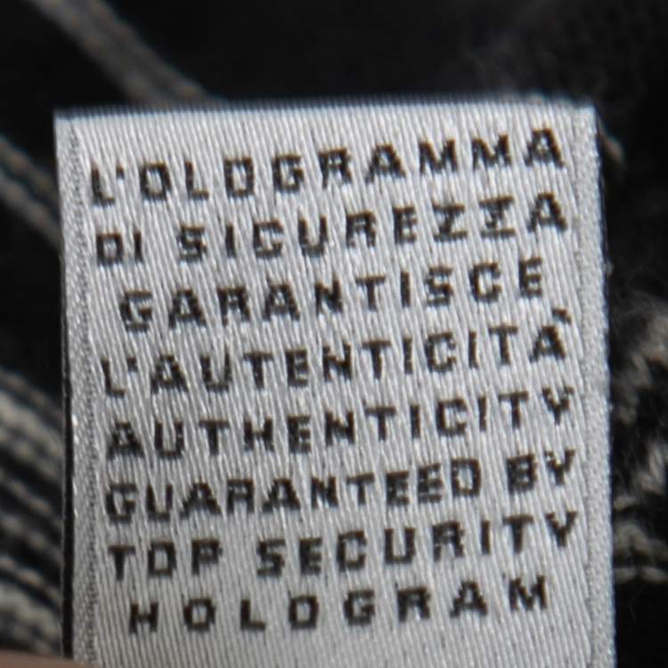 Pre Owned D&G Monochrome Knit Dress L