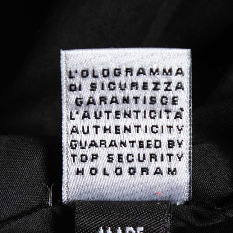 Pre Owned D&G Black Stretch Cotton Button Front Shirt S