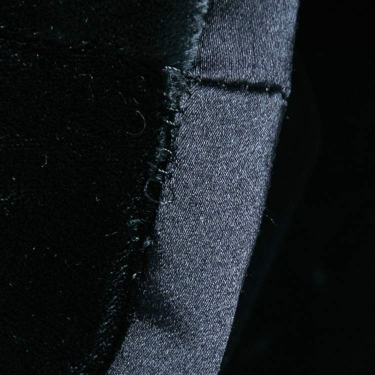 Pre Owned D&G Black Velvet Shawl Lapel Blazer M