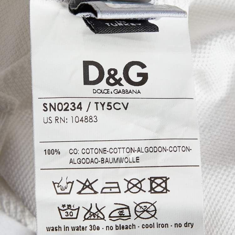 Pre Owned D&G White Cotton Knit Neck Tie Detail Sleeveless Top XL