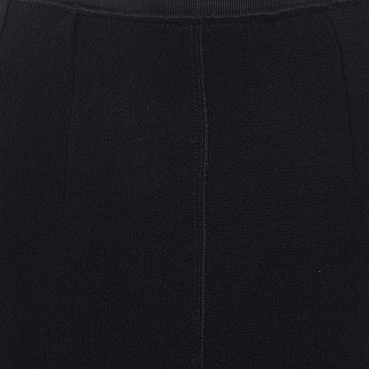 Pre Owned D&G Black Wool Pencil Skirt M