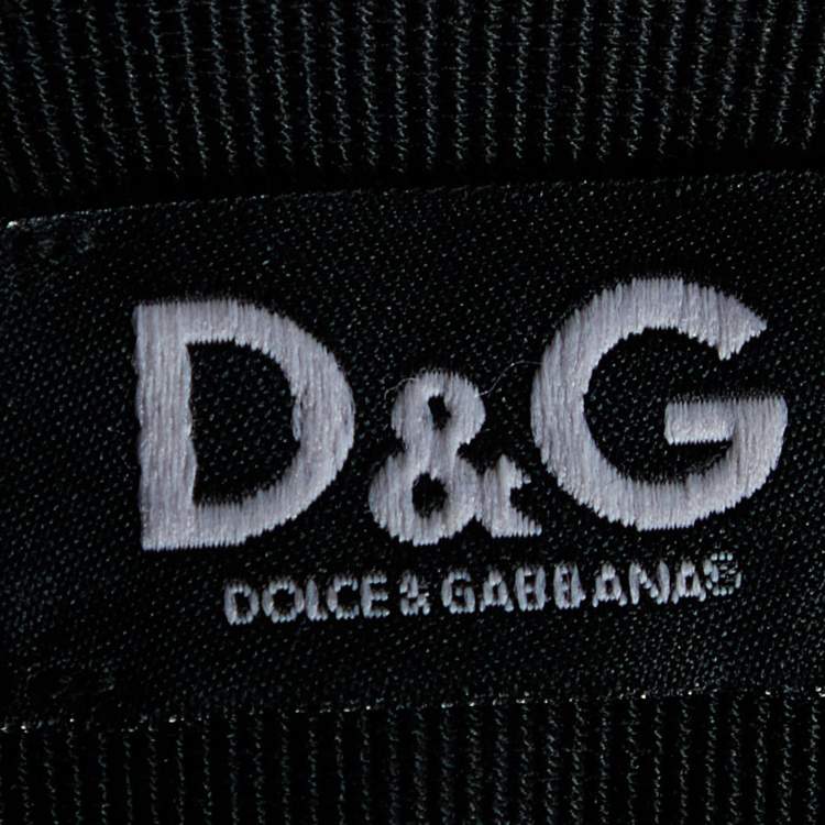 Pre Owned D&G Black Wool Pencil Skirt M
