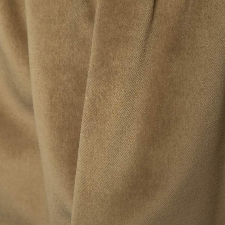 Pre Owned D&G Gold Satin and Velvet Sleeveless Mini Dress M
