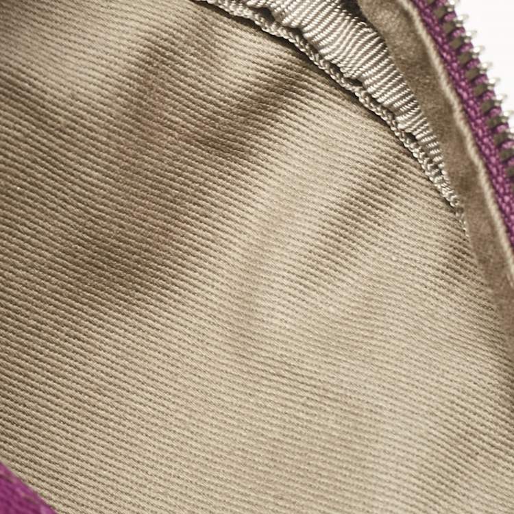 Pre Owned Dolce & Gabbana Purple Leather Ariette Round Crossbody Bag