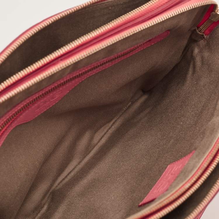 Pre Owned D&G Pink Leather Lily Twist Satchel