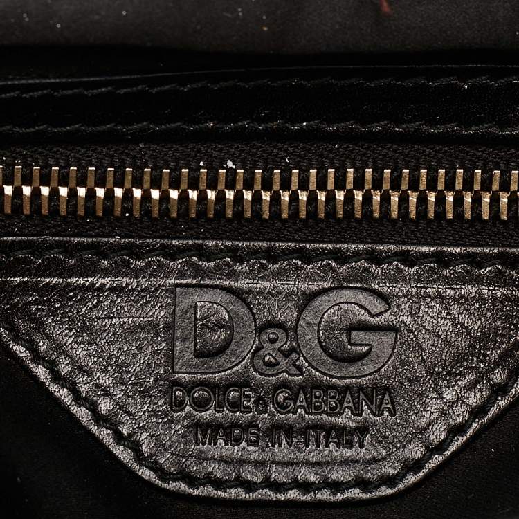 Pre Owned D&G Bronze Leather Vlada Shoulder Bag