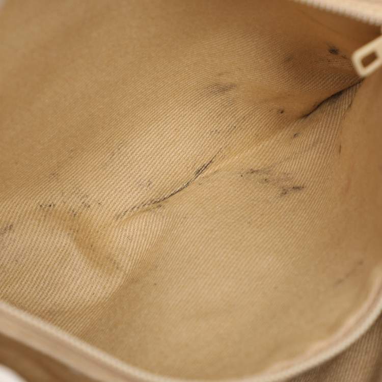 Pre Owned D&G Gold Leather Embellished Shoulder Bag