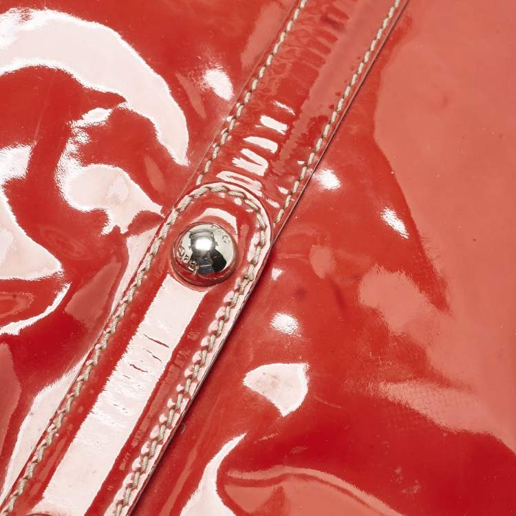 Pre Owned D&G Red Patent Leather Estelle Tote