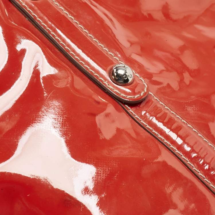Pre Owned D&G Red Patent Leather Estelle Tote