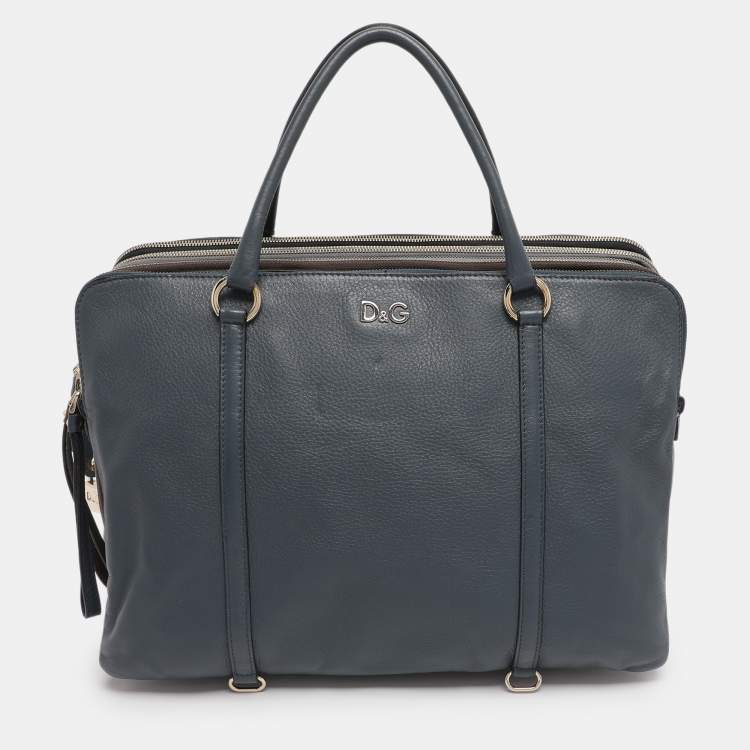 Pre Owned D&G Tricolor Leather Lily Twist Satchel