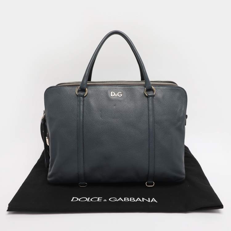 Pre Owned D&G Tricolor Leather Lily Twist Satchel