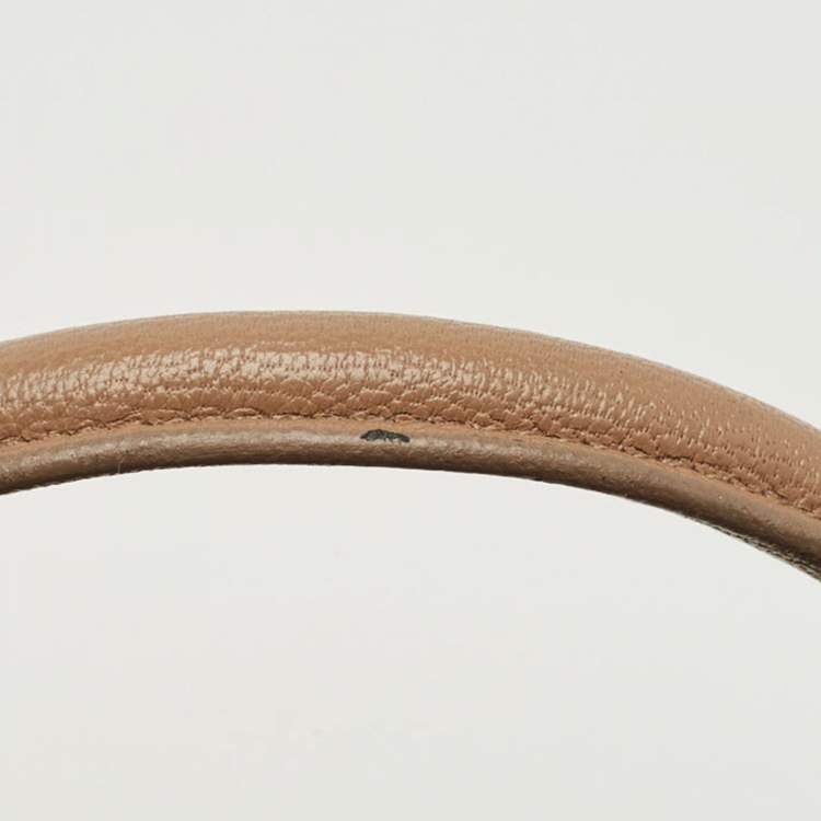 Pre Owned D&G Beige Leather Lily Twist Top Handle Bag