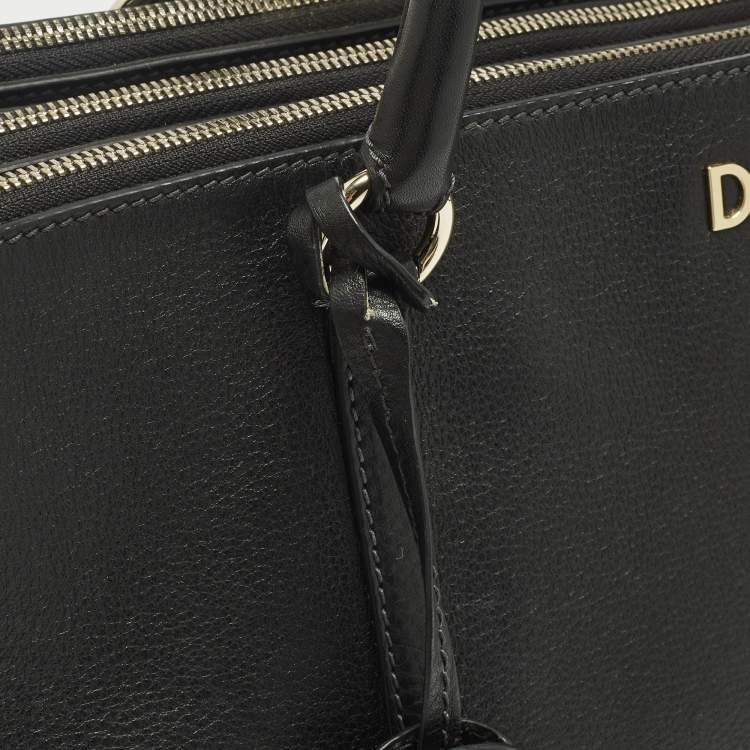 مملوكة مسبقًا D&G Lily Twist Black Leather Laptop Bag