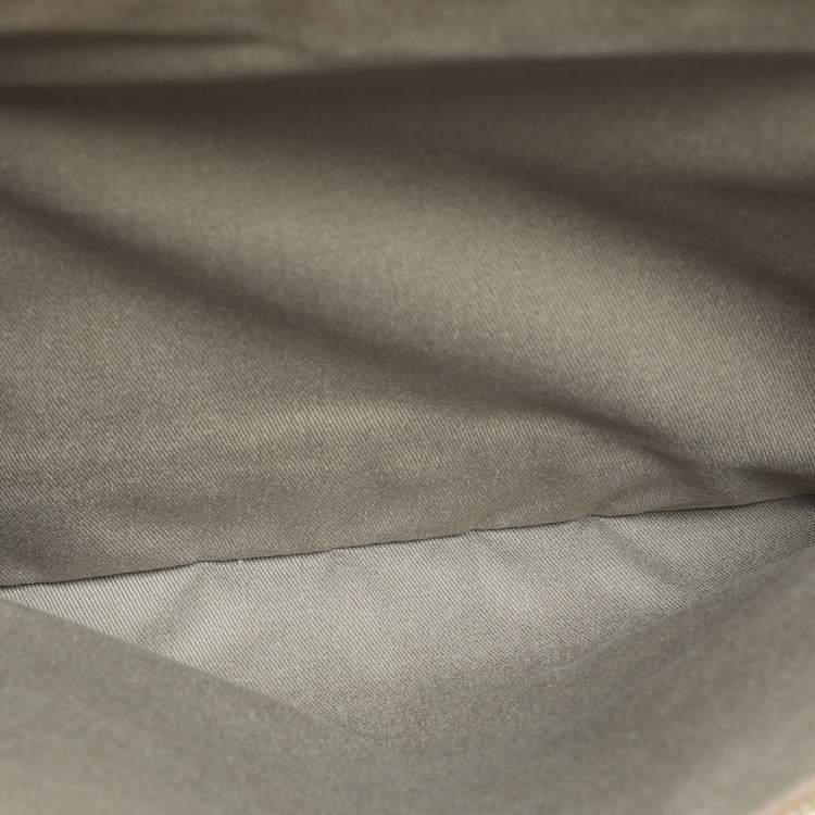 Pre Owned D&G Lily Twist Cream Leather Top Handle Bag