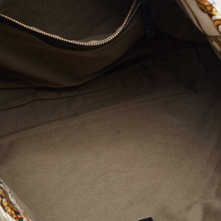Pre Owned D&G Multicolor Quilted Canvas and Leather Lily Glam Tote 