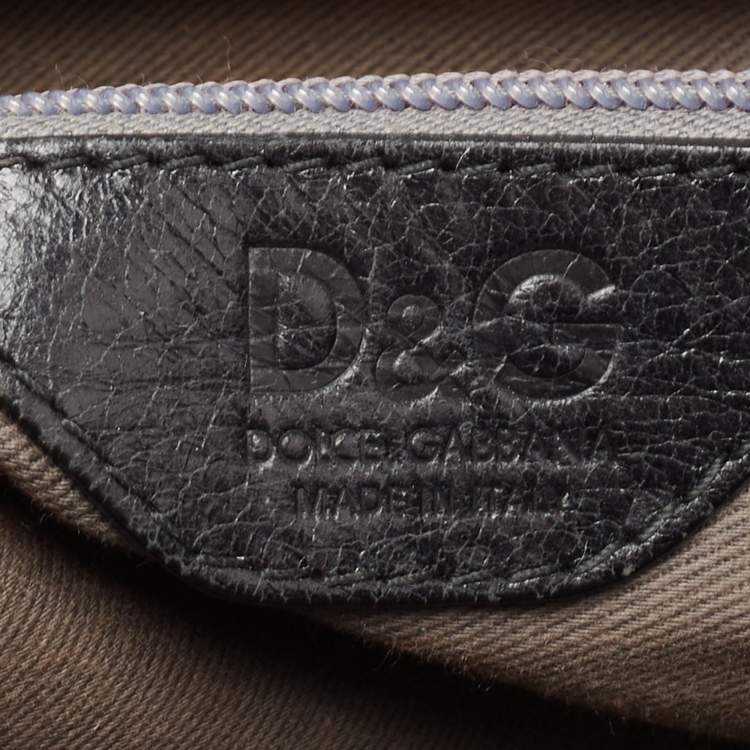 Pre Owned D&G Black Leather Emy Satchel