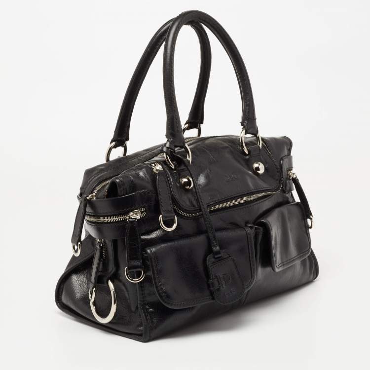 Pre Owned D&G Black Leather Emy Satchel