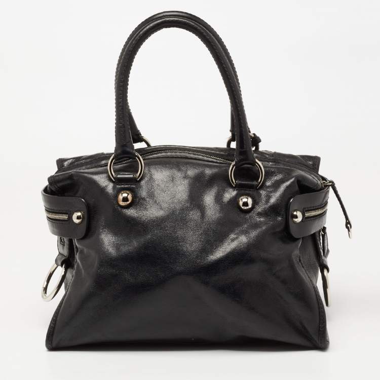 Pre Owned D&G Black Leather Emy Satchel