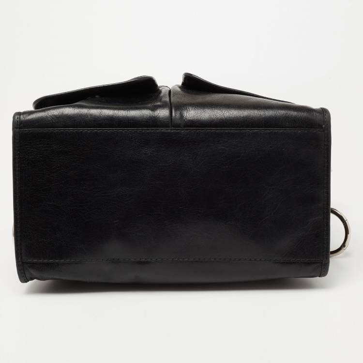 Pre Owned D&G Black Leather Emy Satchel