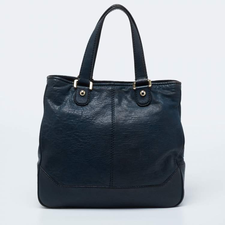 Pre Owned D&G Blue Leather Satchel