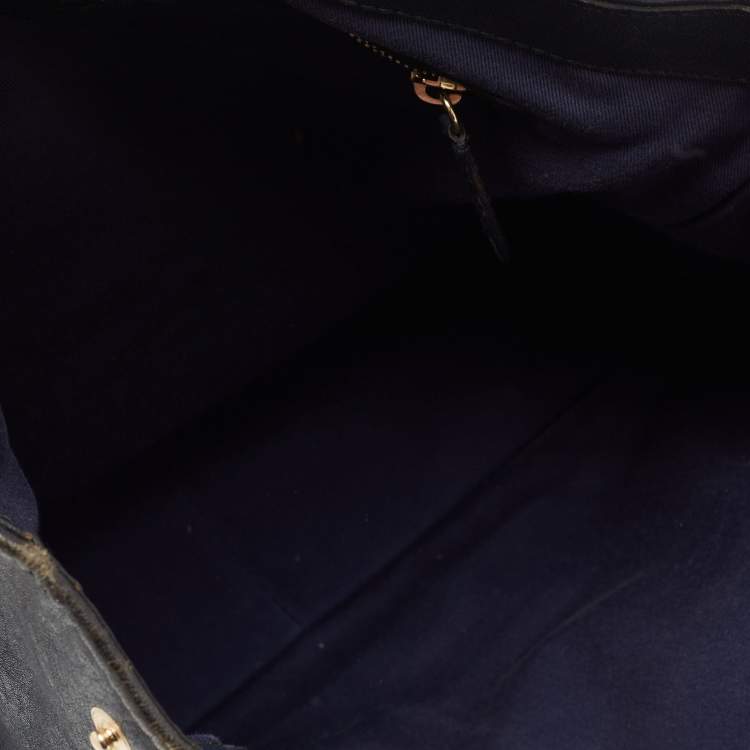 Pre Owned D&G Blue Leather Satchel